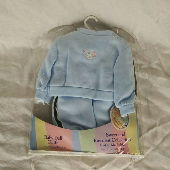 Sweet and Innocent Cuddle Me Babies Doll Outfit 20" Doll - Baby Blue - Picture 1 of 4